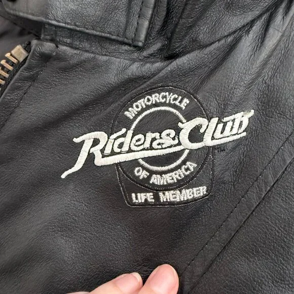 Vintage Harley-Davidson Riders Club Genuine Leather Jacket | XL - Picture 10 of 12